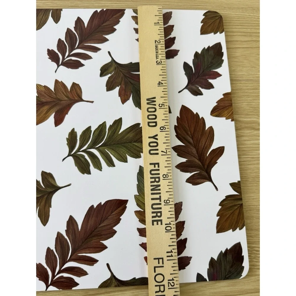 Set of 4 Fall Autumn Leaf Cork Back Placemats 16 x 12 Harvest Table Decor